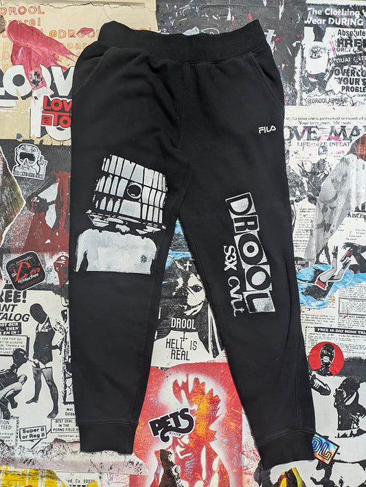 FOMO Collection - Fila Glory Box Joggers - M(waist = 30" inseam 28" length = 38") - 11429