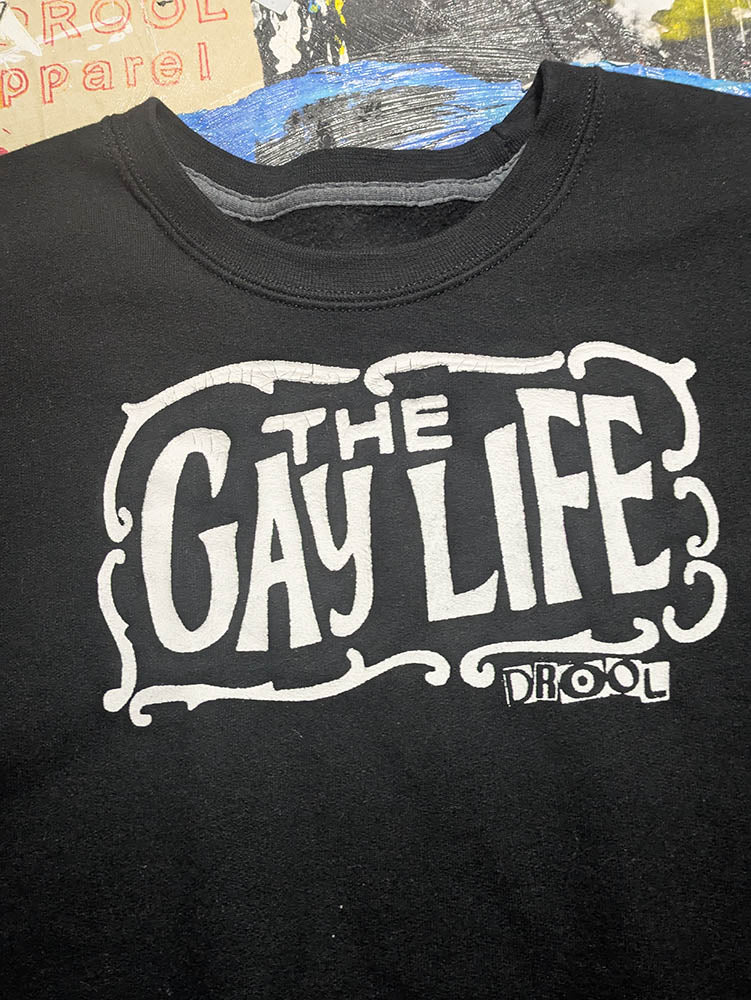FOMO Collection - Gay Life Raw Cut Crewneck - XL - 1149