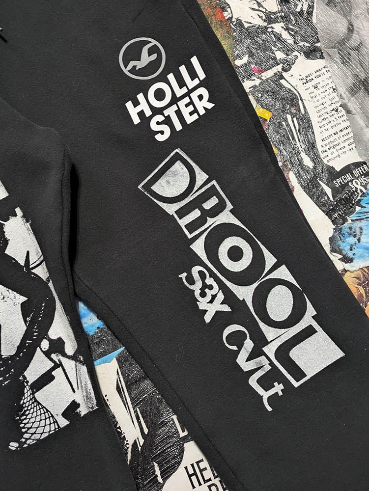 FOMO Collection - Hollister Graffiti Doll Joggers - L(Waist = 34", Inseam = 28", Length = 38") - 11512