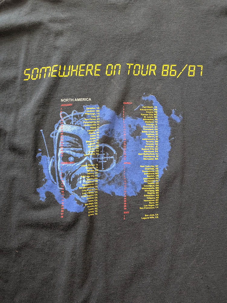 FOMO Collection - DISTRESSED Vintage(early 2000s) Iron Maiden Manifesto T-Shirt - 2XL - 11529