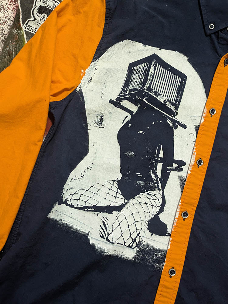 FOMO Collection - Prpgnda Collage Box Head / Manifesto Button Up Long Sleeve - XL - 11617