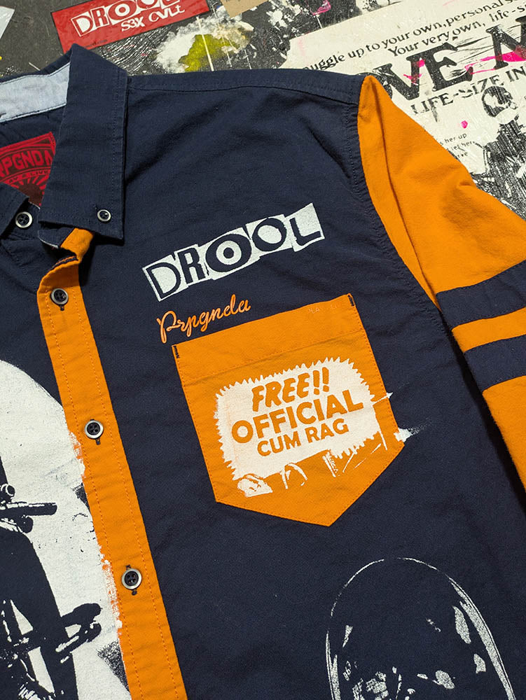 FOMO Collection - Prpgnda Collage Box Head / Manifesto Button Up Long Sleeve - XL - 11617