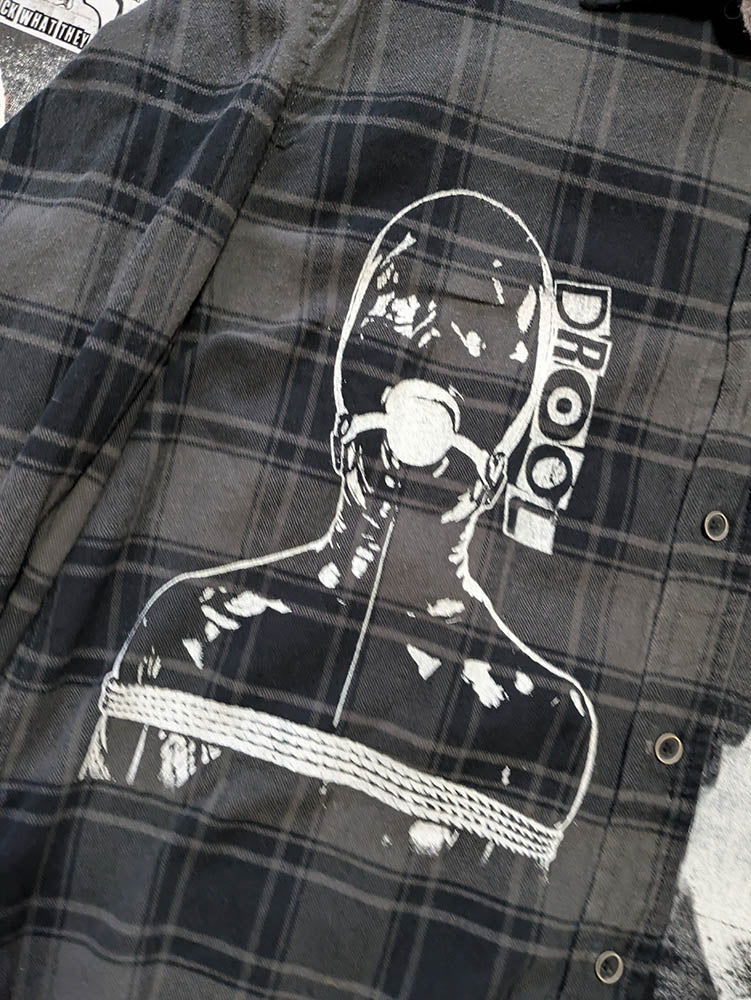 FOMO Collection - Collage Box Head / Manifesto Button Up Long Sleeve - XL - 11618