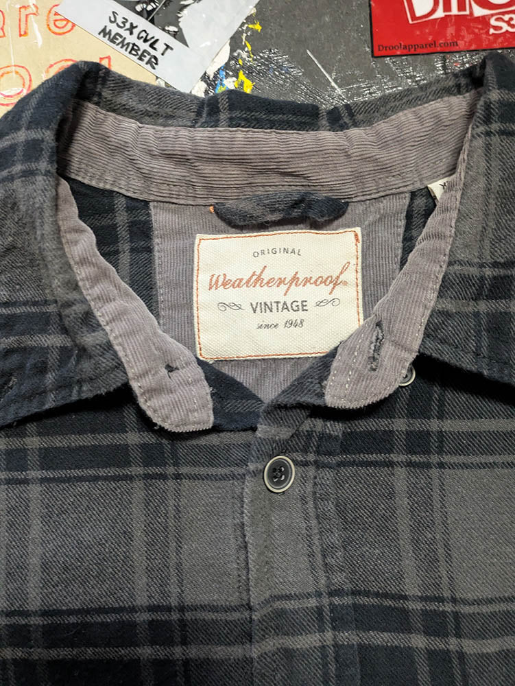 FOMO Collection - Collage Box Head / Manifesto Button Up Long Sleeve - XL - 11618