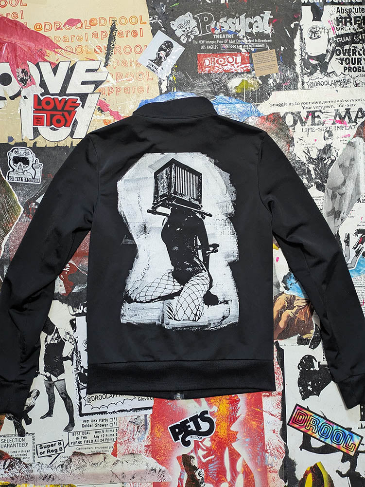 FOMO Collection - Collage A.D.I.D.A.S. Box Head(front and back) Zip Up Jacket - XS - 11627