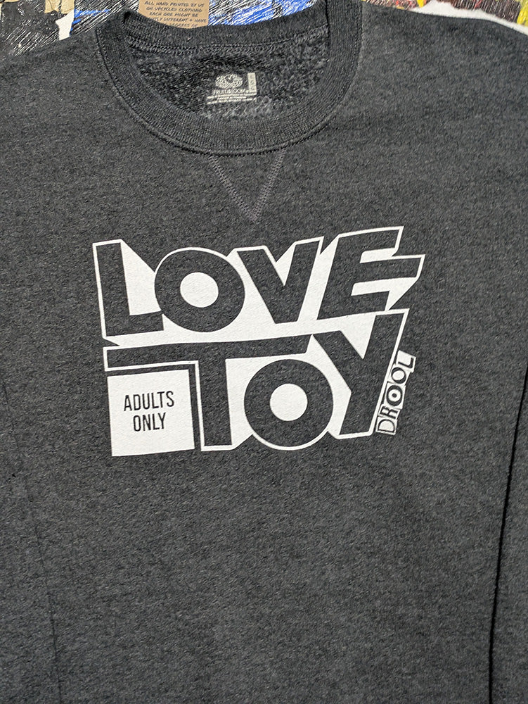 FOMO Collection - Love Toy Raw Cut Crop Top Crewneck - L - 11718