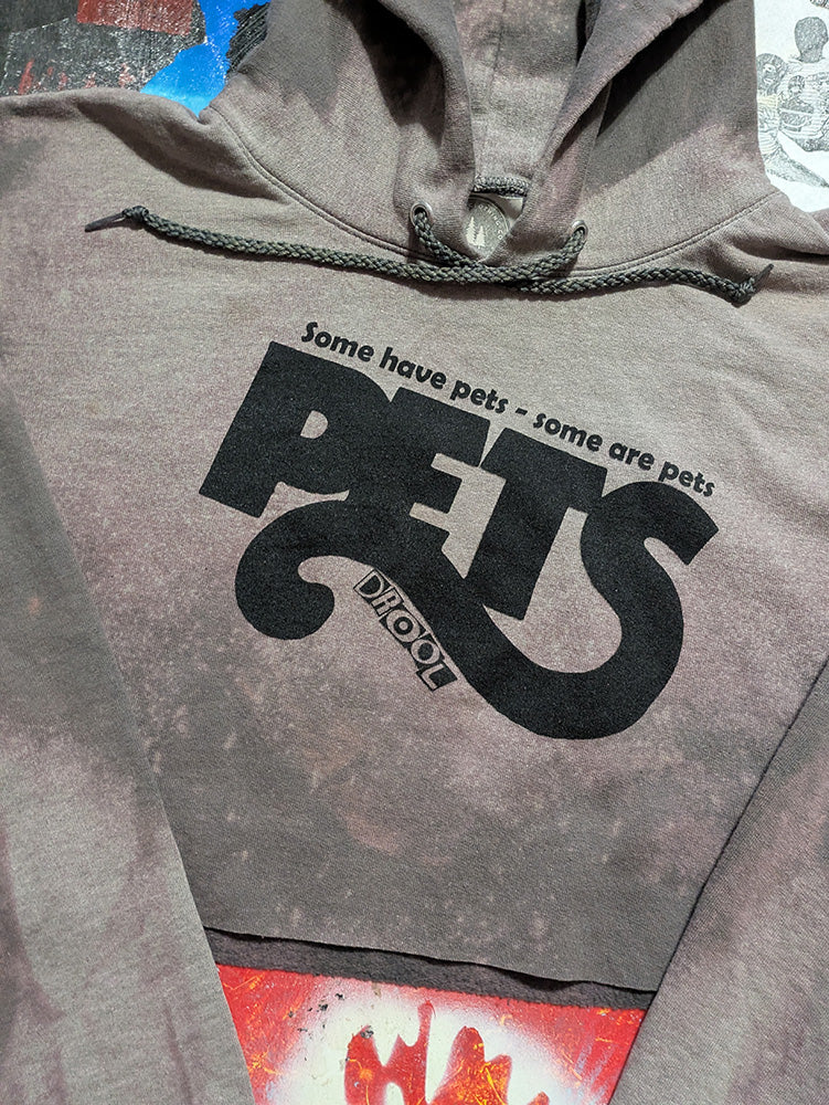 FOMO Collection - Pets Raw Cut Crop Top Hoodie - M - 11822
