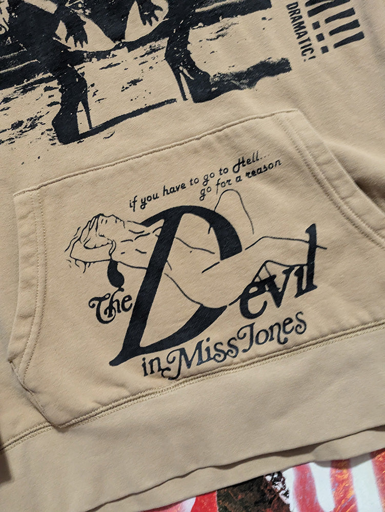 FOMO Collection - Collage Rubber Nun In Pittsburgh / Devil In Miss Jones Hoodie - L - 11829