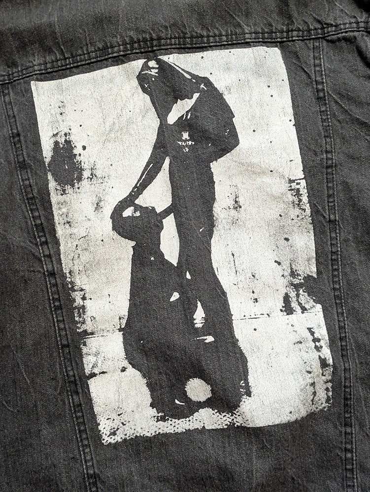 FOMO Collection - Adam Levine Sunday Service(double sided) Denim Jacket - L - 11934