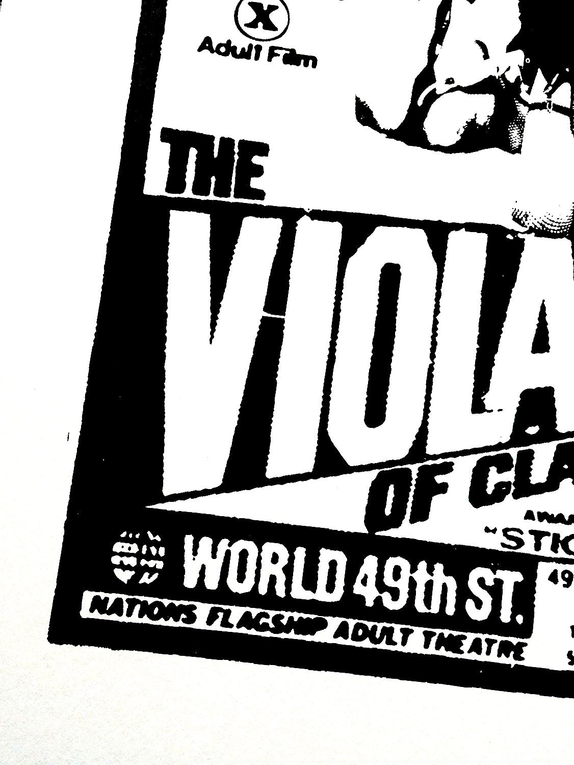 Violation Of Claudia - 16x20 Screen Print