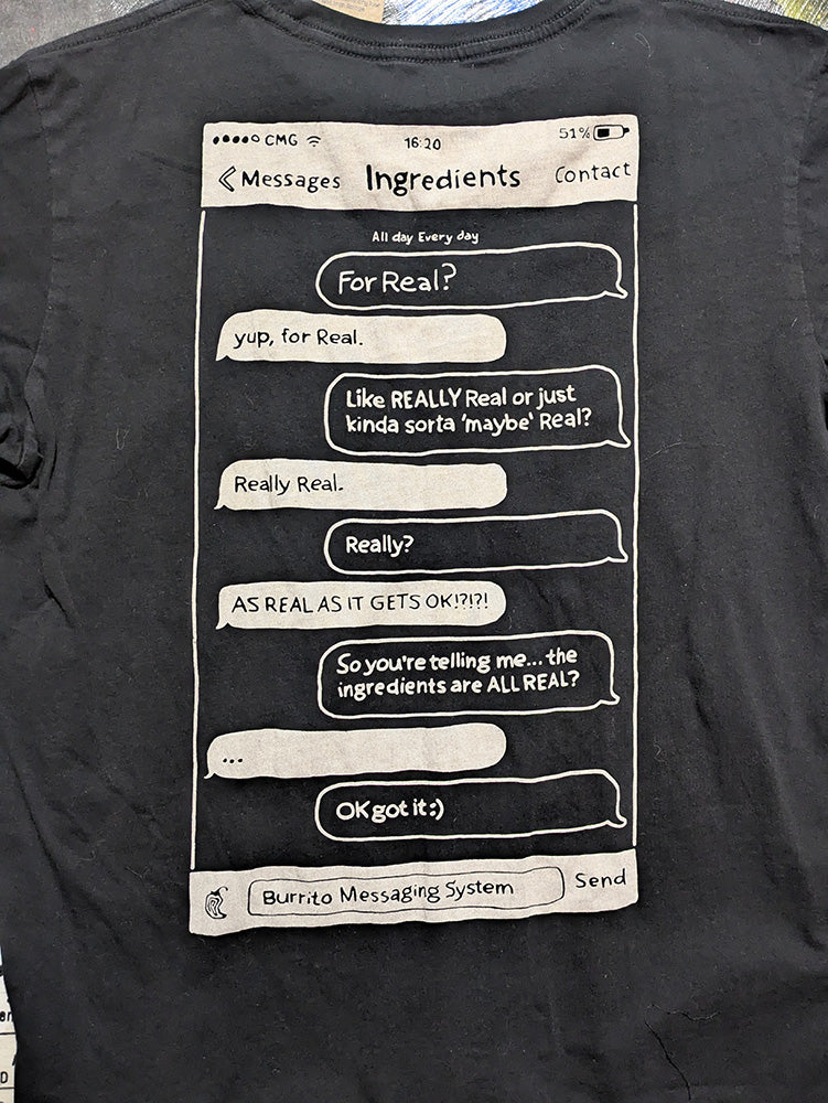 FOMO Collection - DISTRESSED Chipotle Manifesto T-Shirt - M - 1227