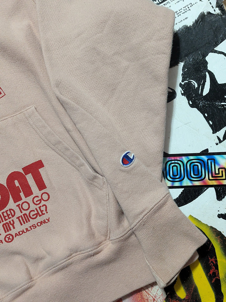 FOMO Collection - Collage Champion Reverse Weave Deep Throat / Hungry Hoodie - M - 12222