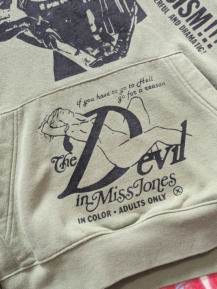 FOMO Collection - Collage Nike Magdalene / Devil In Miss Jones Hoodie - L - 12318
