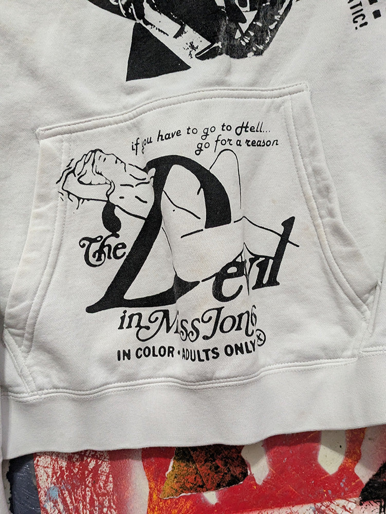 FOMO Collection - Collage Nike Magdalene / Devil In Miss Jones Hoodie - S - 12526