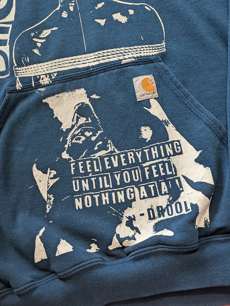FOMO Collection - Carhartt Collage Manifesto / Feel Everything Raw Cut Hoodie - M - 12810