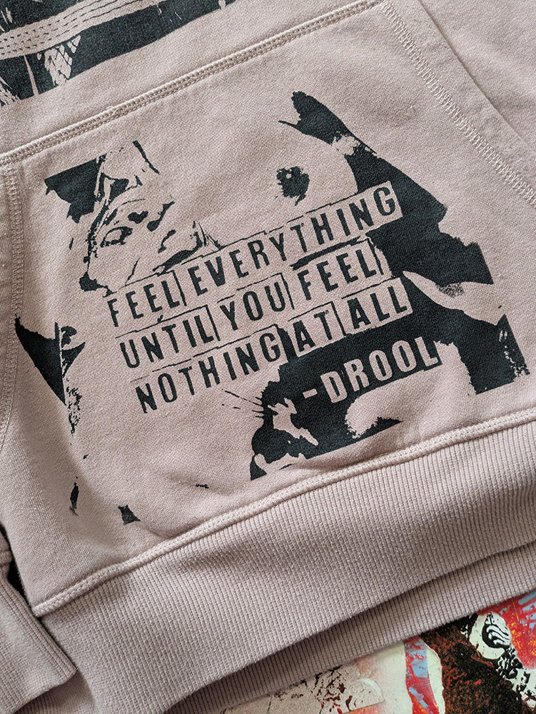 FOMO Collection - Collage Manifesto / Feel Everything / Drool Doll Hoodie - L - 12926