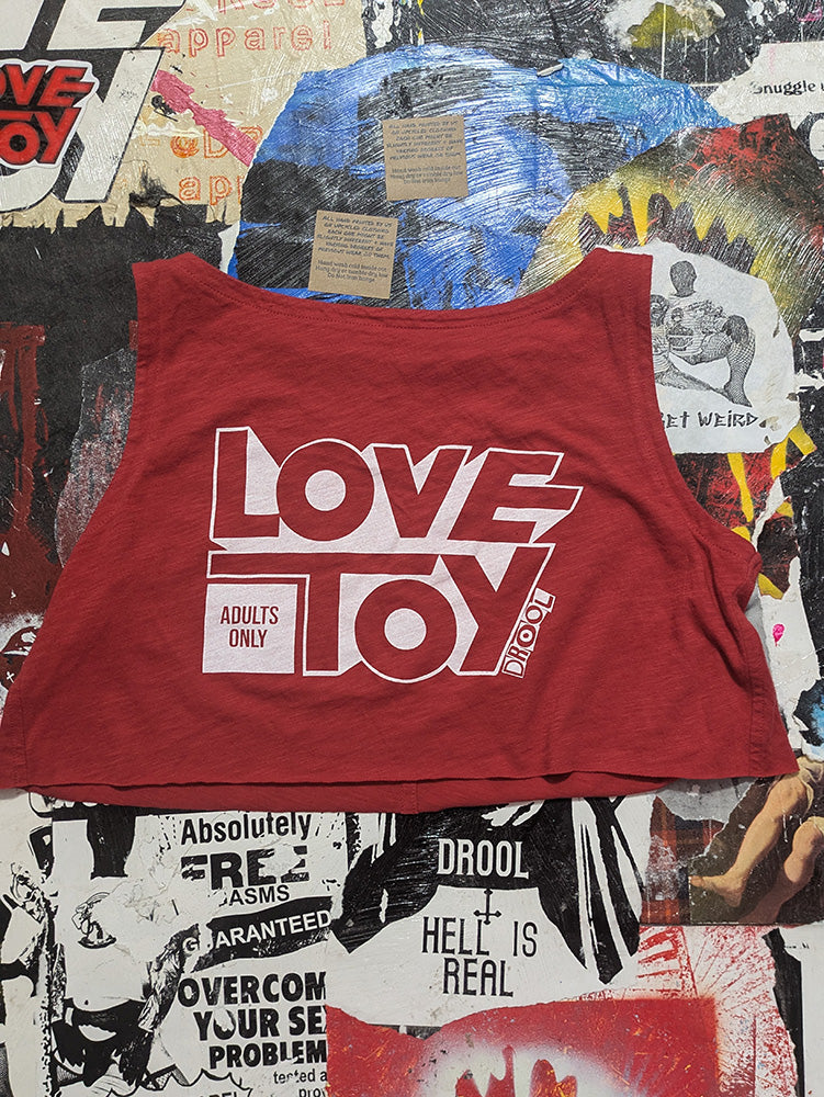 FOMO Collection - Love Toy Raw Cut Crop Tank Top - S - 13029