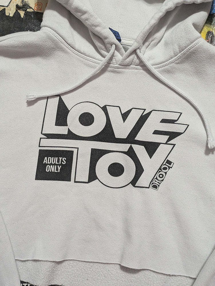 FOMO Collection - Love Toy Raw Cut Crop Top Hoodie - M - 13037