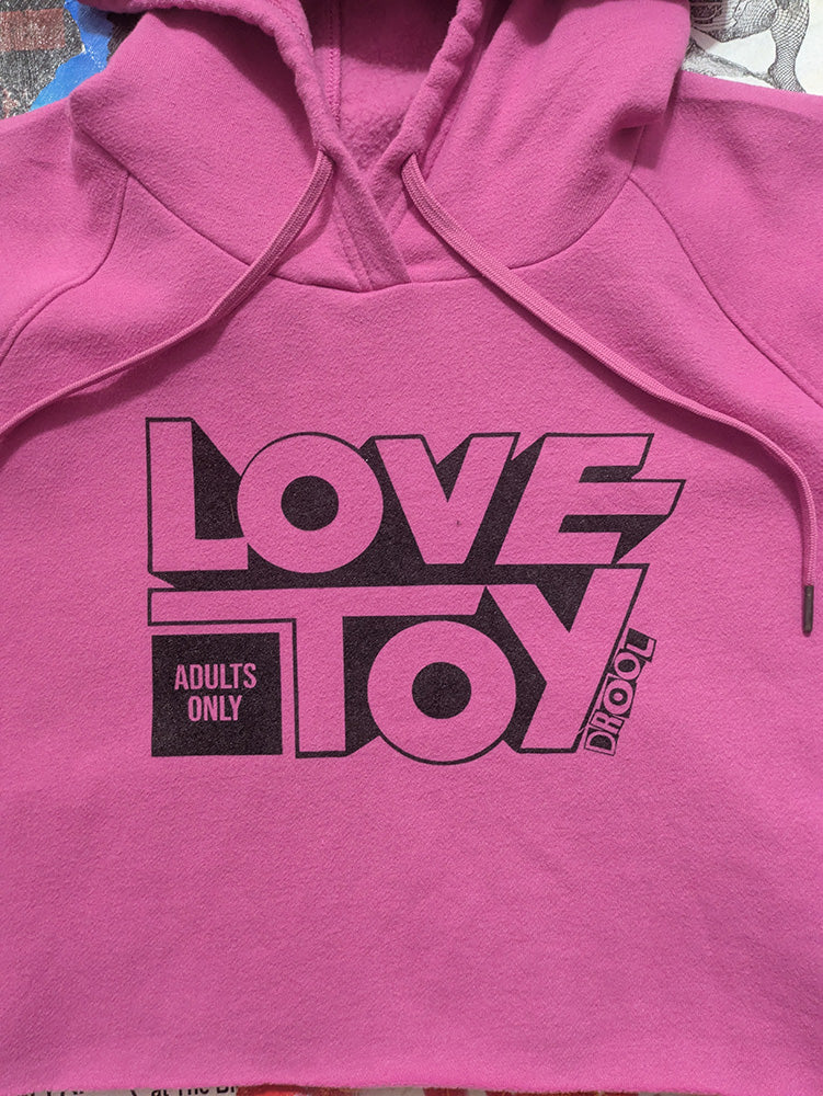 FOMO Collection - Love Toy Raw Cut Crop Top Hoodie - XL - 13124