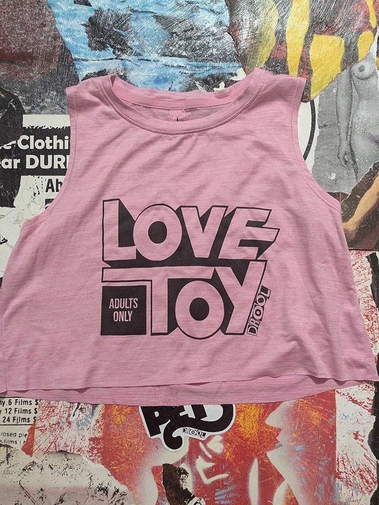 FOMO Collection - Love Toy Raw Cut Crop Top Tank - L - 13228