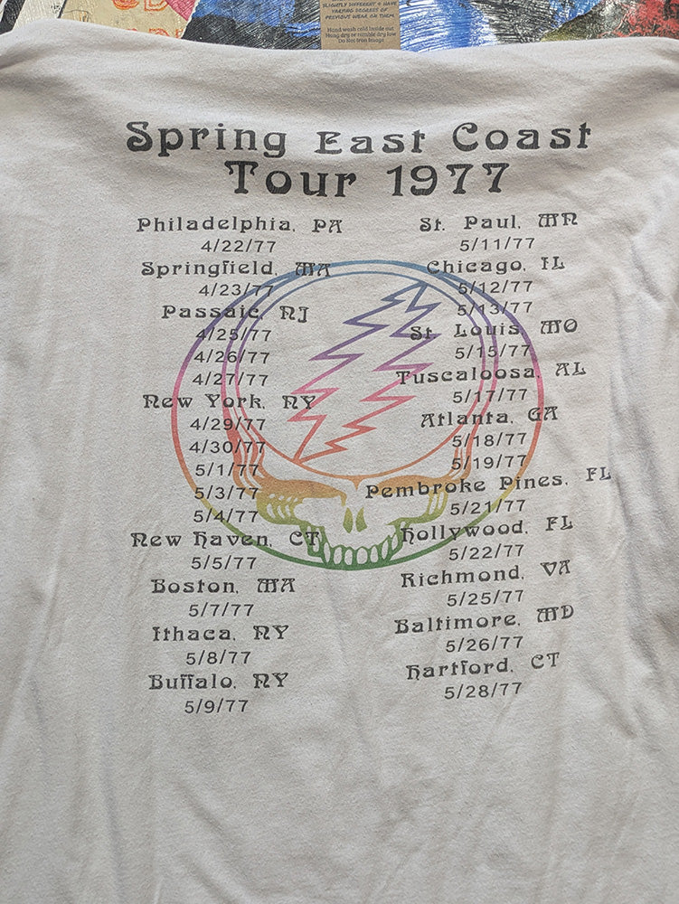 FOMO Collection - DISTRESSED Grateful Dead Box Head Long Sleeve T-Shirt - 2XL - 13314