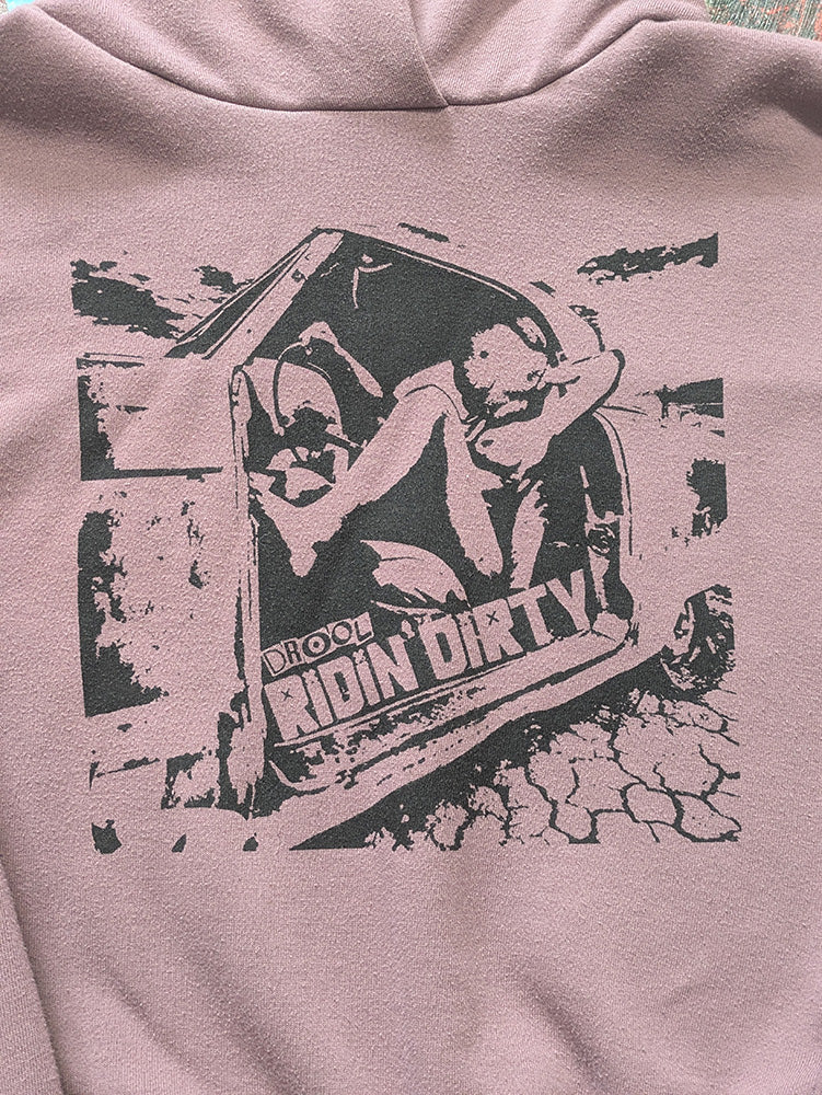 FOMO Collection - Ridin Dirty Crop Top Hoodie - L - 13327