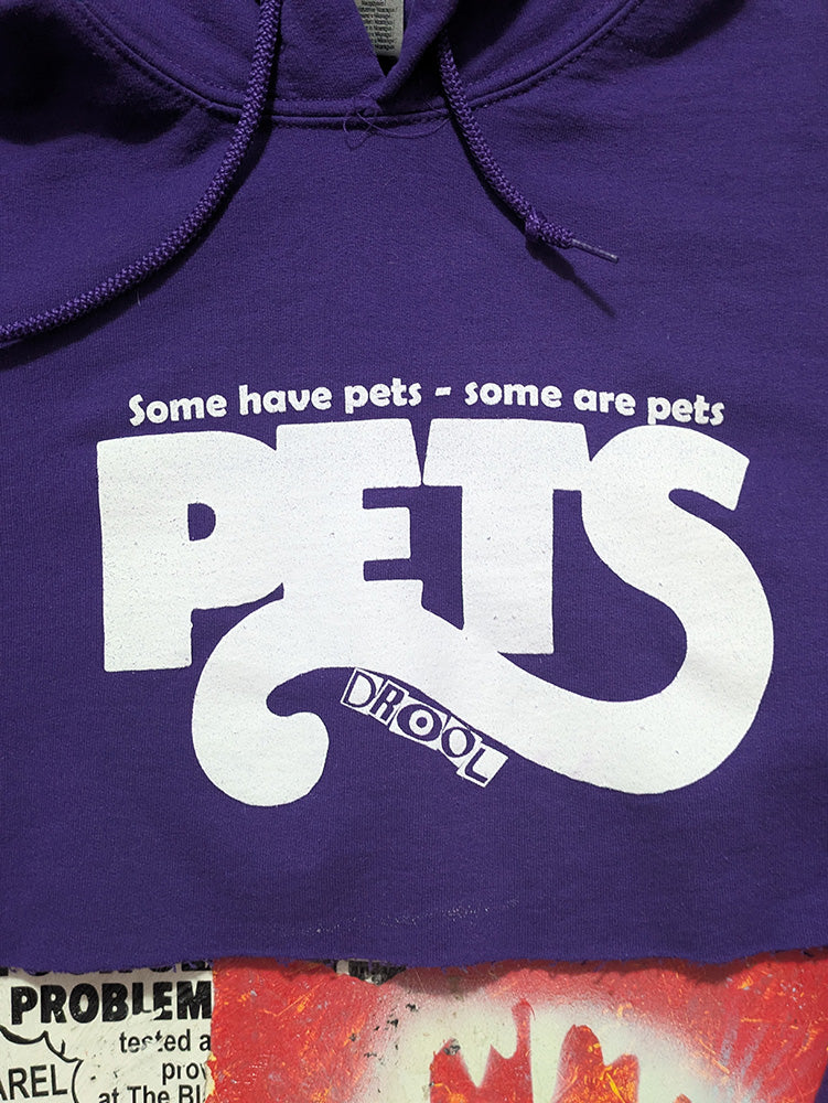 FOMO Collection - Pets Raw Cut Crop Top Hoodie - S - 13423