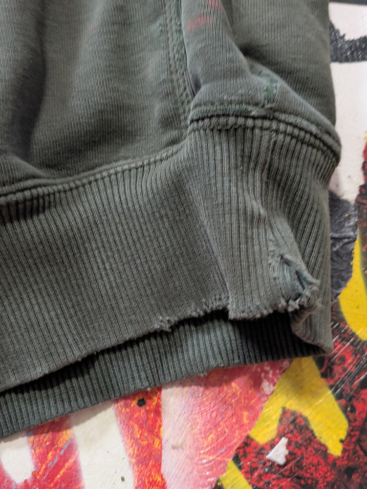 FOMO Collection - DISTRESSED Collage Carhartt Rubber Pup / Pets Hoodie - M - 13615