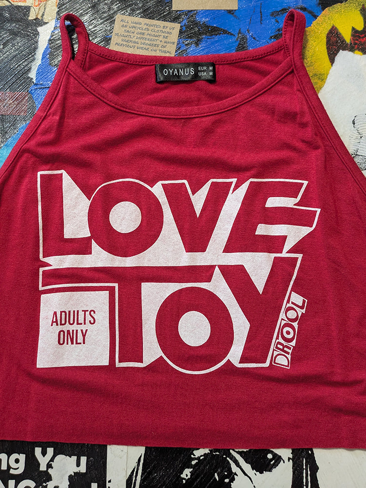 FOMO Collection - Love Toy Raw Cut Tank Crop Top - M - 13932