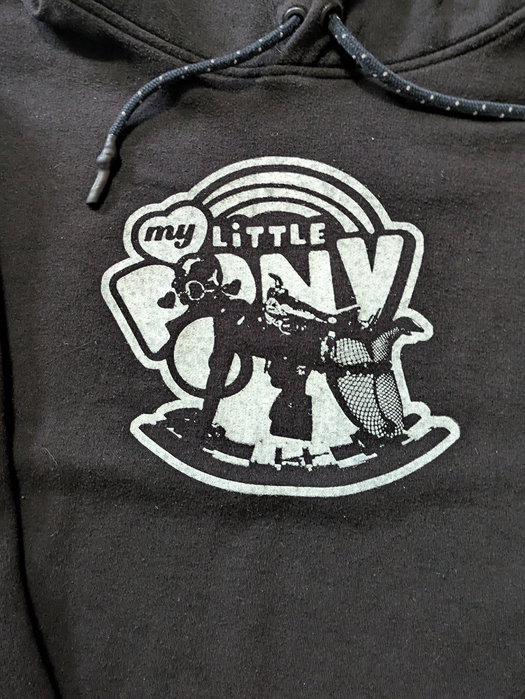 FOMO Collection - My Little Pony Raw Cut Crop Top Hoodie - XL - 13937