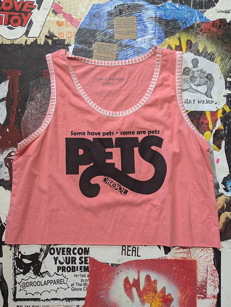 FOMO Collection - Pets Raw Cut Tank Crop Top - M - 14011