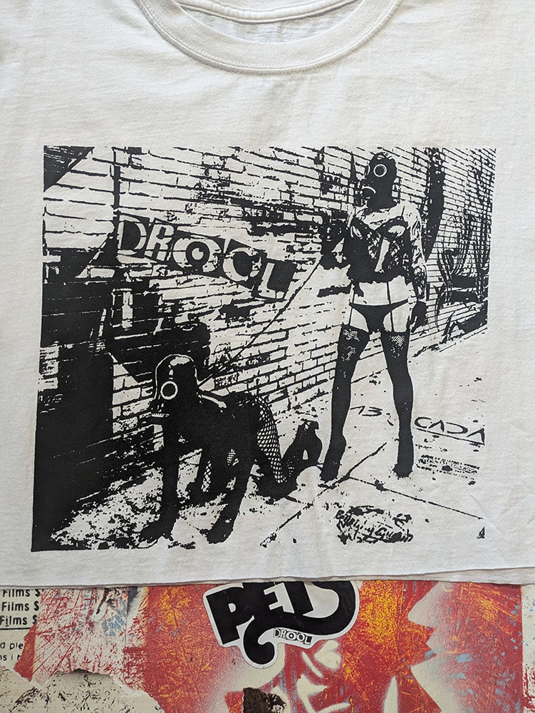 FOMO Collection - Walk Your Dog Raw Cut Crop Top - XL - 14016