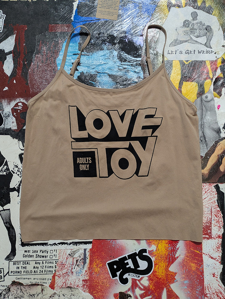 FOMO Collection - Love Toy Raw Cut Tank Crop Top - L/XL - 14230
