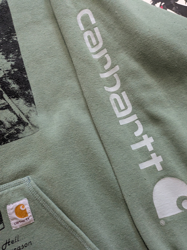 FOMO Collection - Carhartt Collage Rubber Nun Piano / Devil In Miss Jones Hoodie -2XL- 14430