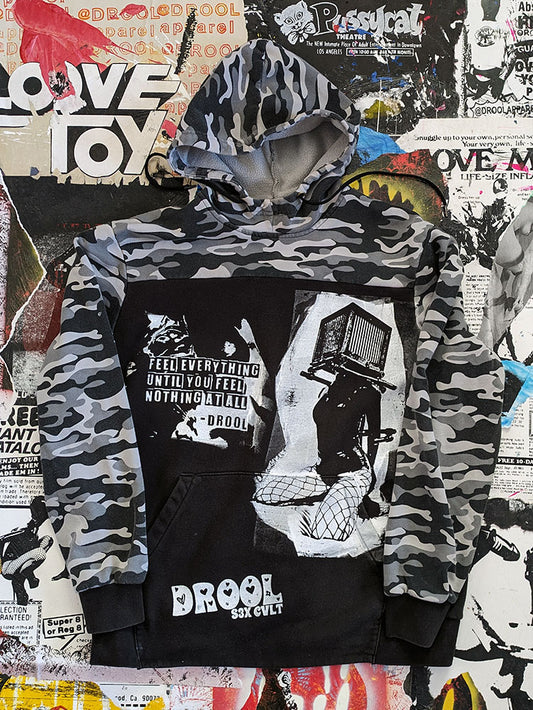 FOMO Collection - Box Head Collage Hoodie -M - 371