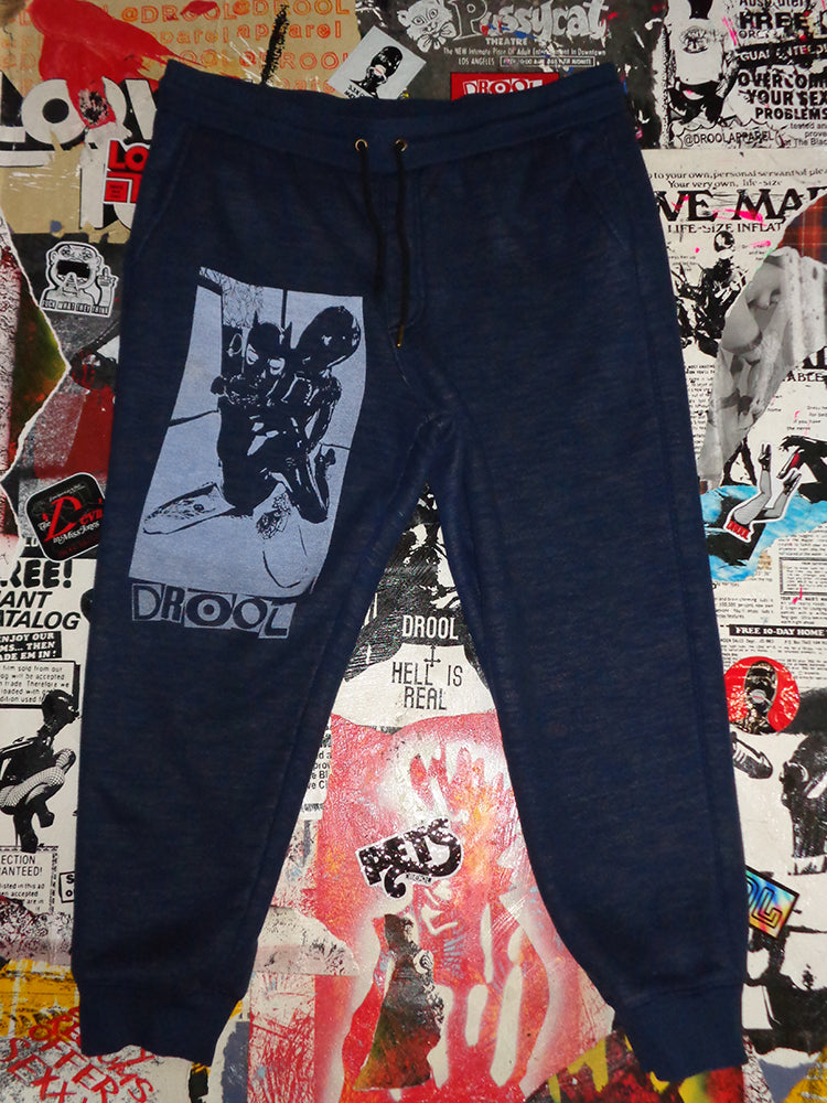 FOMO Collection - Throat Hug Sherpa lined Joggers  - XL(Waist = 38", Inseam =26", Length = 37") - 1468