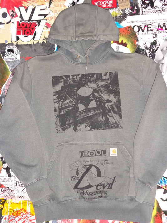 FOMO Collection - Collage Carhartt Piano Nun / Devil In Miss Jones Hoodie  - Large - 14626