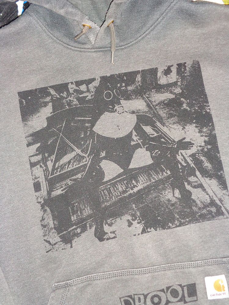 FOMO Collection - Collage Carhartt Piano Nun / Devil In Miss Jones Hoodie  - Large - 14626