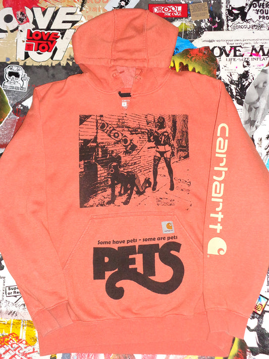 FOMO Collection - Collage Carhartt Walk Your Dog / Pets Hoodie  - L - 14529