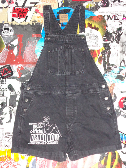 FOMO Collection - Old Navy Drool Doll Overall Shorts  - L(Waist = 38", Inseam = 3") - 14531