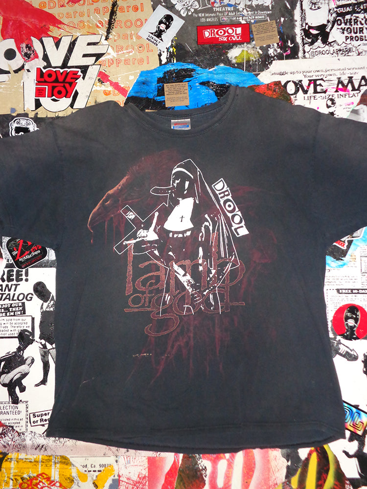 FOMO Collection - DISTRESSED Lamb Of God Magdalene T-Shirt  - XL - 1473