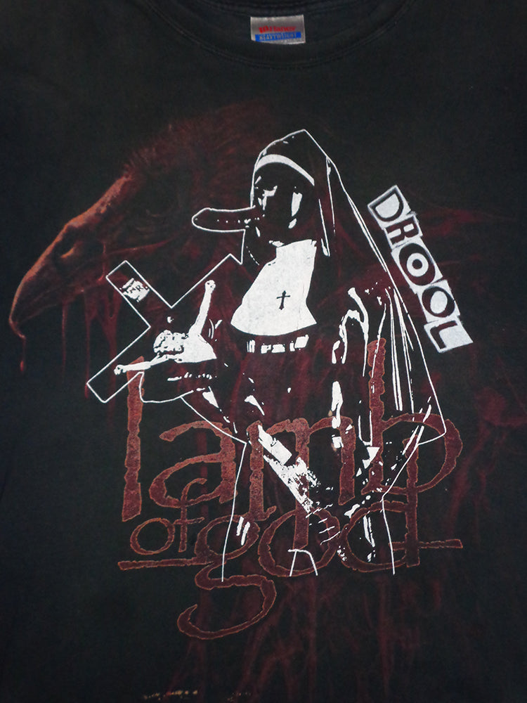 FOMO Collection - DISTRESSED Lamb Of God Magdalene T-Shirt  - XL - 1473
