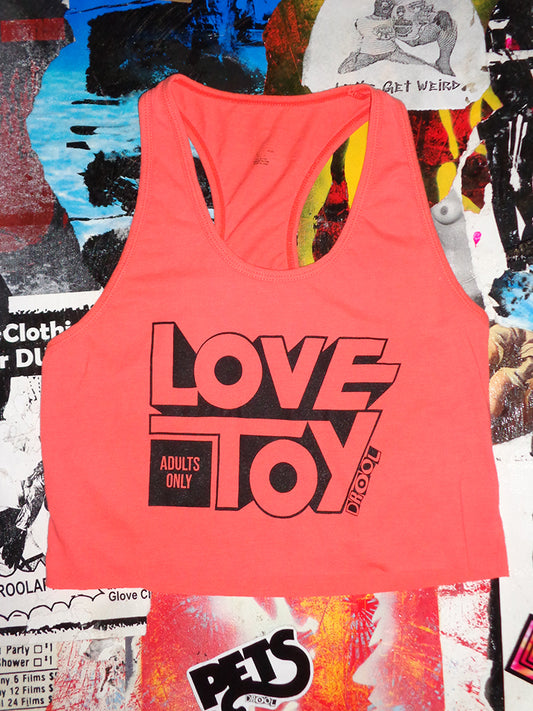 FOMO Collection - Love Toy Raw Cut Tank Crop Top  - M - 14712