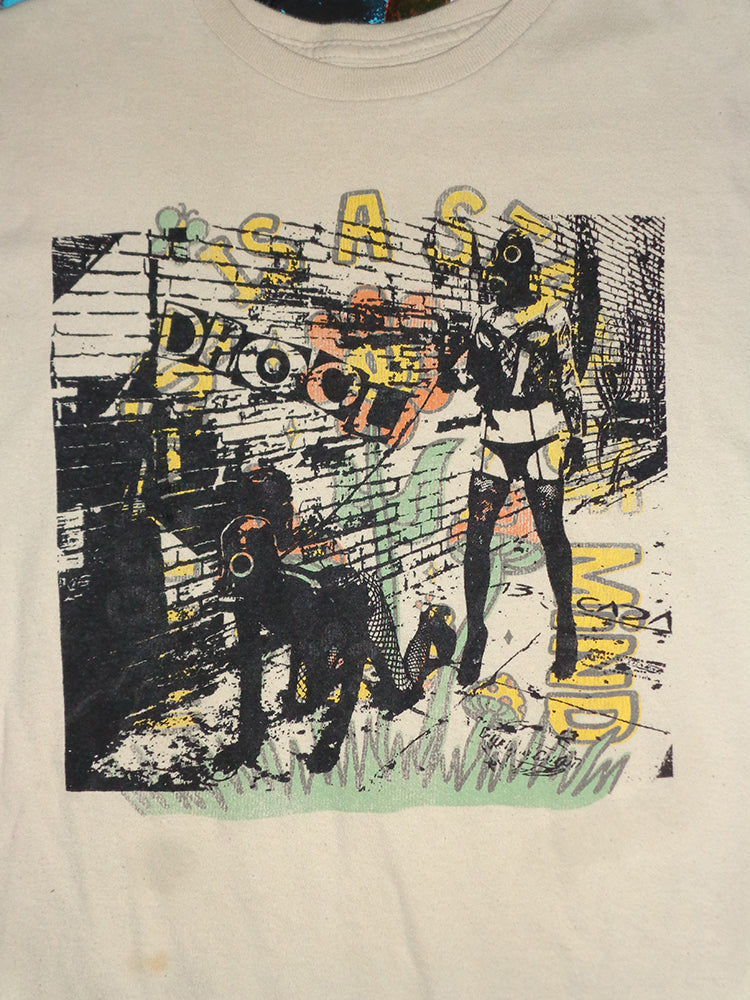 FOMO Collection - Walk Your Dog Raw Cut Crop Top  - L - 14715