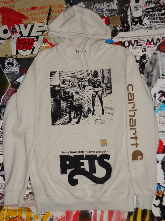 FOMO Collection - Carhartt Collage Walk Your Dog / Pets Hoodie  - M - 14742