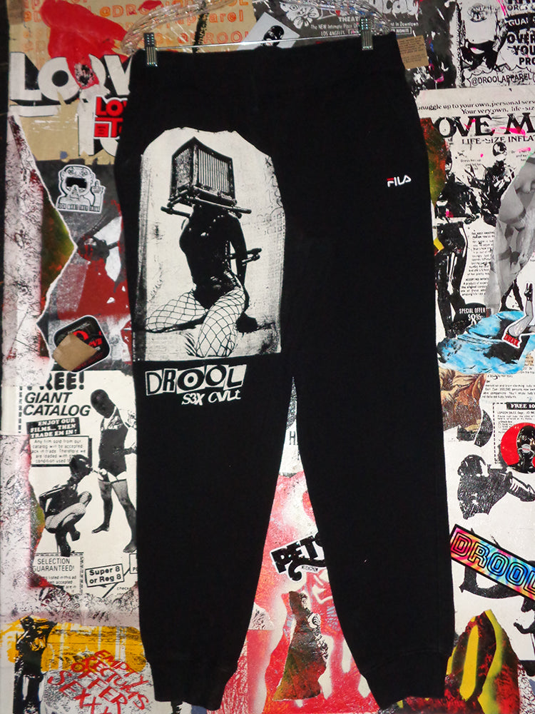 FOMO Collection - Fila Box Head Jogger  - L(Waist = 34", Inseam = 26", Length = 38") - 1486