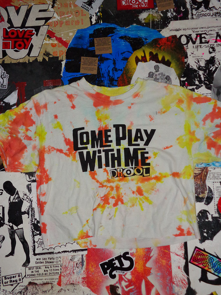 FOMO Collection - Come Play With Me Raw Cut Crop Top  - M - 14810