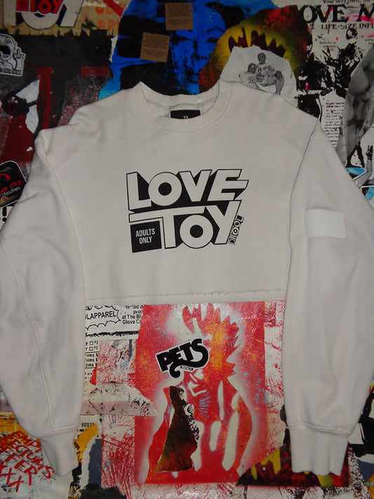 FOMO Collection - Love Toy Raw Cut Crop Top  - M - 14814