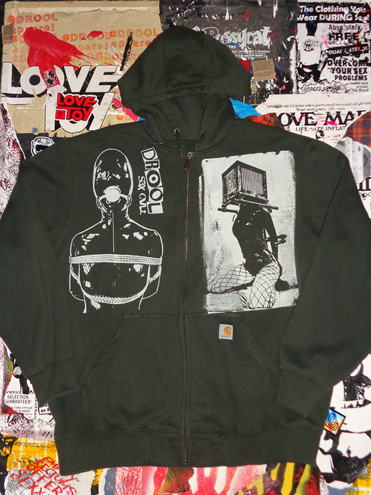 FOMO Collection - Collage Carhartt Manifesto / Box Head Zip-Up Hoodie  - 2XL - 14824