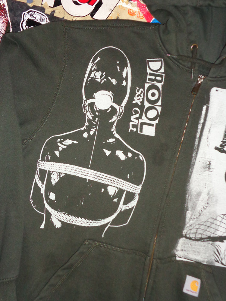 FOMO Collection - Collage Carhartt Manifesto / Box Head Zip-Up Hoodie  - 2XL - 14824